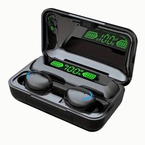 Wireless Black Earbuds with Charging Case